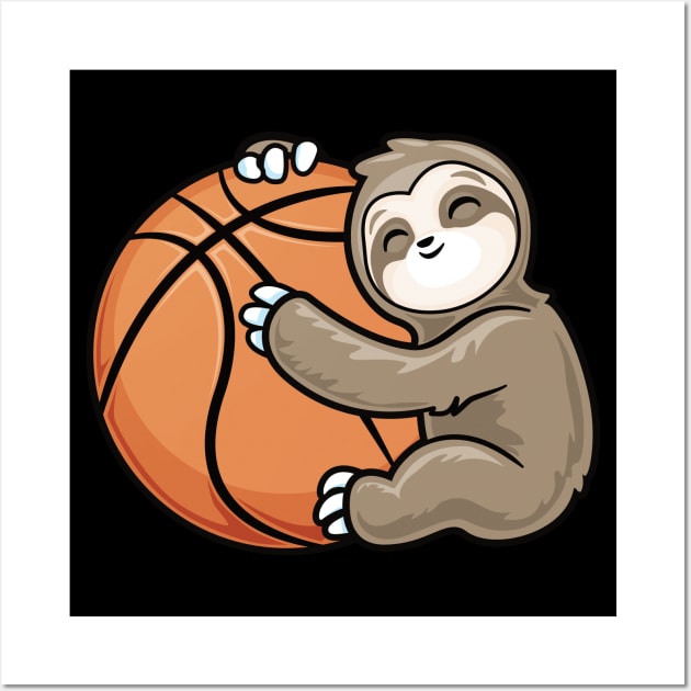 Sloth Basketball player Wall Art by PnJ